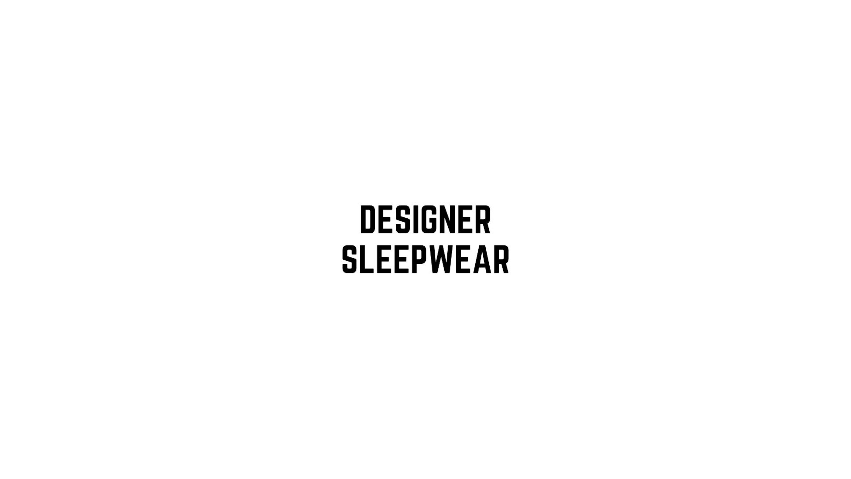 Designer sleepwear sale