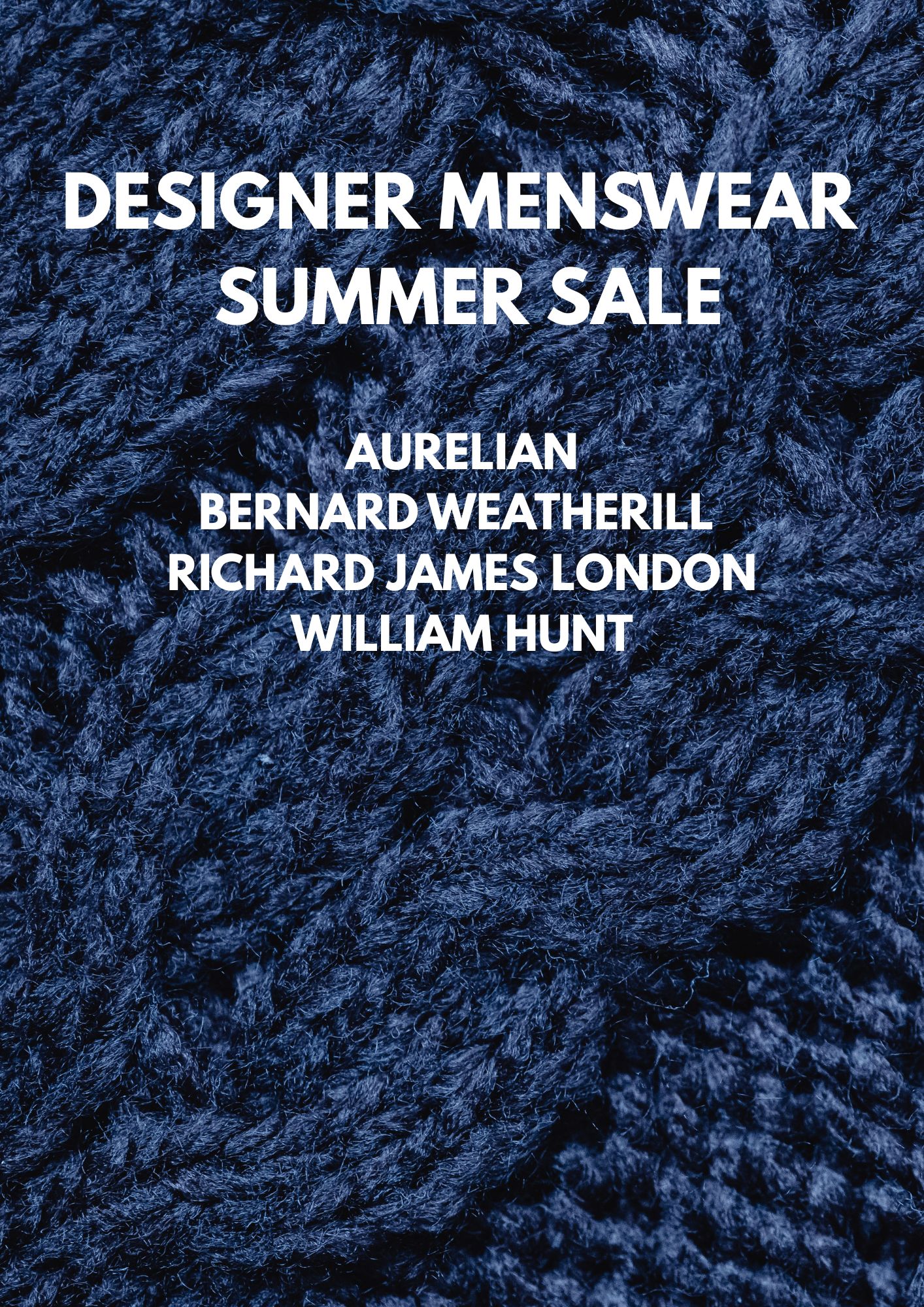 Designer Menswear Summer Sale